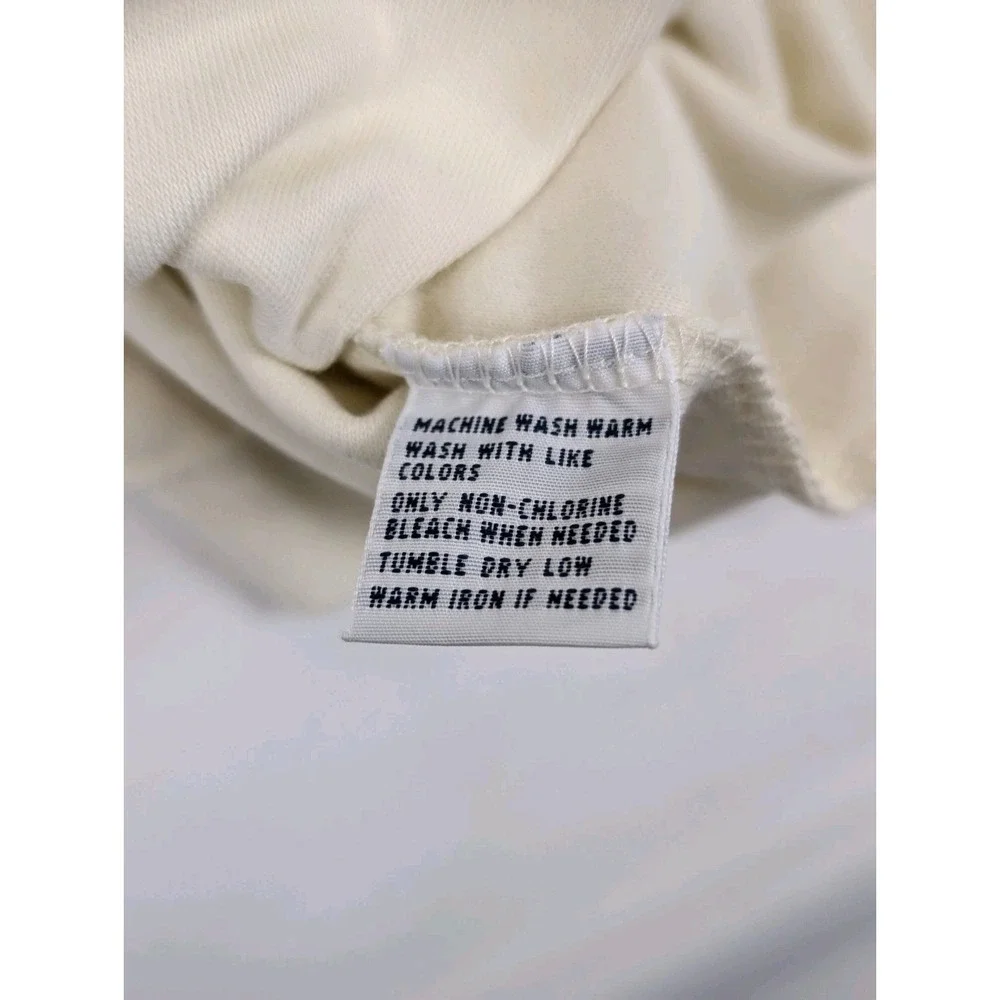 Polo Ralph Lauren‎ Mens XXL Cream Off White Long Sleeve Cotton Pique Polo Shirt